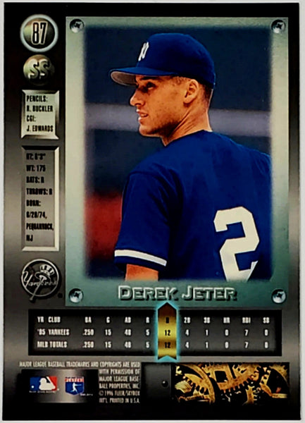 Derek Jeter 1996 Fleer Metal Universe Card #87 (PSA)