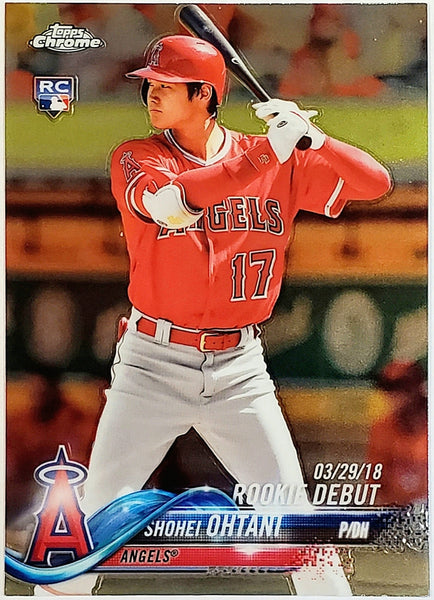 RC SHOHEI OHTANI ROOKIE CARD TOPPS CHROME UPDATE 2018 HMT32 outlet 32 LA ANGELS !!