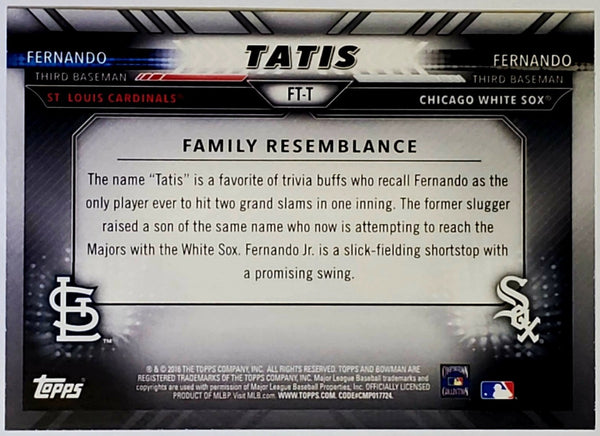 Fernando Tatis Jr Rookie 2016 Bowman Family Tree #FT-T Chicago, Padres –