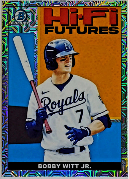 2022 MLB orders Topps Bowman Chrome Bobby Witt Jr HI-FI FUTURES SQUARES REFRACTOR