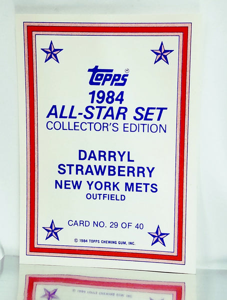 1984 Topps Darryl Strawberry Rookie RC #182 NY Mets Baseball Card