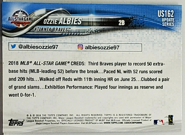 Ozzie Albies Atlanta Braves 2018 Topps Salute # 74 Rookie Card