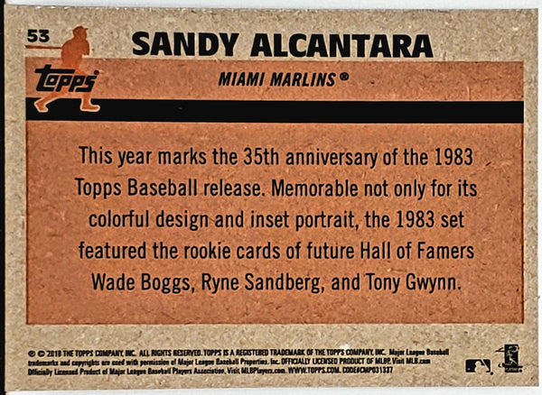Miami Marlins: Sandy Alcantara 2022 - Officially Licensed MLB