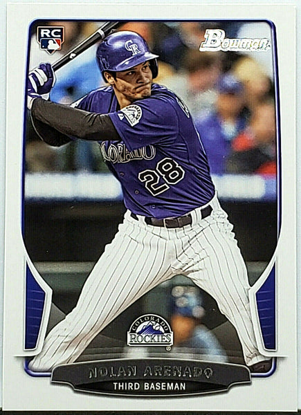 Nolan Arenado Colorado Rockies Autographed 2013 Bowman Chrome MLB