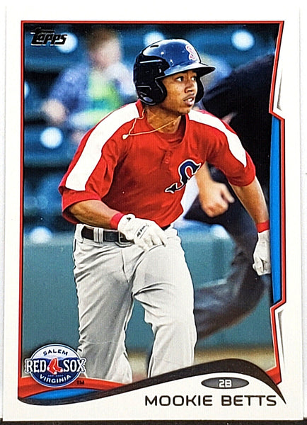 Mookie Betts Rookie 2013 Panini Prizm Draft #46, Red Sox, Dodgers, MVP –