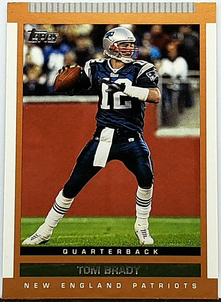 2004 Topps Draft Picks & Prospect Gold Refractor Card #53 Tom Brady