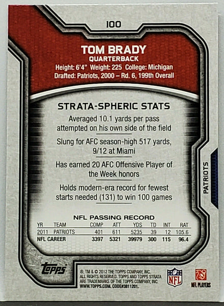  Tom Brady 2012 Topps Mint Condition Card #440