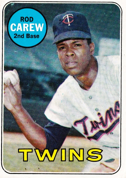 Rod Carew 1969 Topps All-Star Vintage Baseball Card #419 Minnesota Twins  1517 - Cardboard Legends