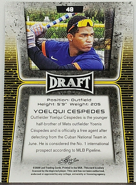 Yoenis Cespedes #U-37 Topps Baseball 2020 Update Series Trading Card