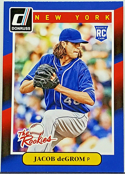 Jacob DeGrom Rookie 2014 Donruss The Rookies #74, ROY Cy Young Mets