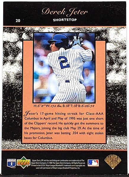 DEREK JETER 1995 Upper Deck Rookie Class Card 