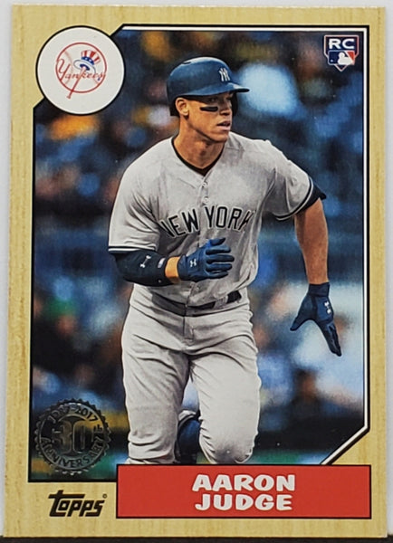 Aaron Judge Rookie 1987 Retro 2017 Topps Update #US87-35 Yankees