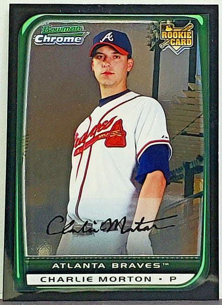 Charlie Morton JSA Coa Signed 2008 Bowman Chrome Rookie Autograph