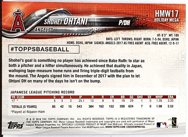 Shohei Ohtani Rookie 