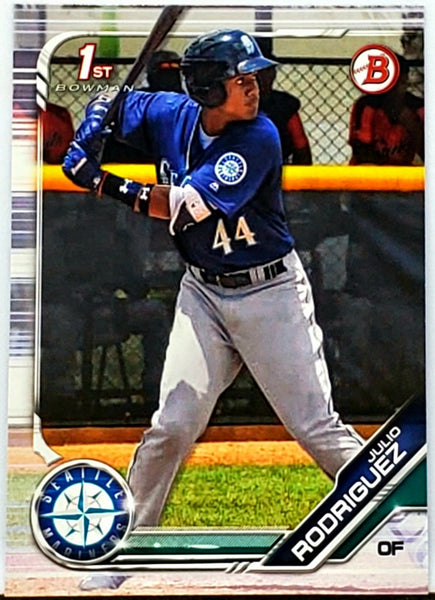 Julio Rodriguez Rookie 2020 Bowman Prospects #BP-19 Mariners J-Rod ROY –