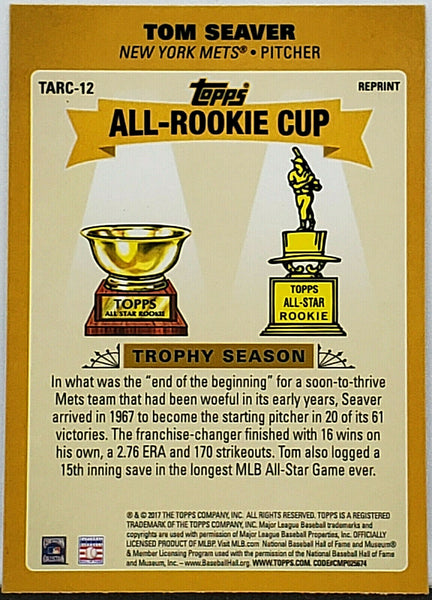 Tom Seaver Rookie Cup Retro 2017 Topps Chrome All Rookie Cup #TARC-12 –