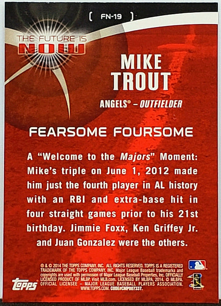 Los Angeles Angels: Mike Trout 2022 Poster - Officially Licensed