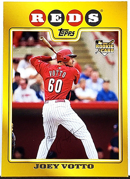 Joey Votto 2008 Topps Bowman Gold Rookie Card #204 Cincinnati Reds