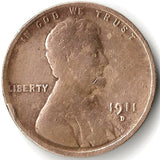 1911, Lincoln, Wheat, Cent, Coin, Penny, 1911-D, Denver, Mint, D, World War I, WWI, Era, Detail, Lines, Shiny, Low Mintage, Semi, Key Date, Mint Mark, Mintmark, Copper, Wheatie, Wheat Ears, Detail, Wheat Back, Vintage, Rare, Metal, Antique, Collectible, Memorabilia, Invest, Hobby, Coins