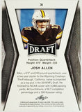 Allen, Rookie, Josh, Gold, 2018, Leaf, Draft, Gold, SP, 31, RC, Quarterback, QB, Super Bowl, Buffalo, Bills, Football, RC, Hobby, NFL, Football Cards