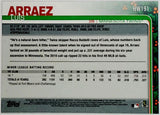 Arraez, Luis, Rookie, Snowflake, Non-Metallic, 2019, Topps, Holiday, HW191, RC, Batting Title, Minnesota, Twins, Miami, Marlins, San Diego, Padres, Home Runs, Slugger, RC, Collectible, Baseball, MLB, Baseball Cards