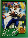 Brady, Tom, Rookie, Weekly Wrap-Up, 2002, Topps, 295, RC, Quarterback, QB, MVP, Super Bowl, GOAT, Yards, Touch downs, Touchdowns, Passing, Receiving, Rushing, TD, New England, Patriots, Tampa, Tampa Bay, Buccaneers, Bucs, Football, Hobby, NFL, Football Cards