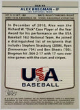 Bregman, Alex, Rookie, 2011, Topps, USA Baseball, USA44, RC, All-Star Game MVP, ASG, World Series, Minute Maid, Houston, Astros, Home Runs, Slugger, RC, Baseball, MLB, Baseball Cards