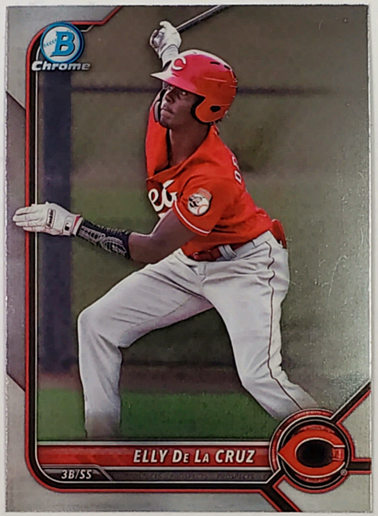 RC ELLY DE LA CRUZ 1ST ROOKIE CARD shops MEGA MOJO REFRACTOR BOWMAN CHROME 2022 REDS !