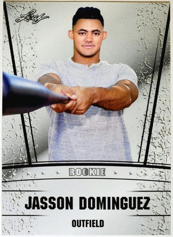 Dominguez, Jasson, Jason, Rookie, 2019, Leaf, Draft, Silver, RS-27, RC, Prospect, The Martian, Futures Game, New York, Yankees, Bronx, Bombers, Home Runs, Slugger, RC, Baseball, MLB, Baseball Cards