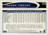 Freeman, Freddie, Gold, Sparkle, SP, Refractor, Error, 3B Twice, 2012, Topps, 215, RC, MVP, 1st Base, First Base, Atlanta, Braves, Los Angeles, Dodgers, World Series, Home Runs, Slugger, RC, Baseball, MLB, Baseball Cards