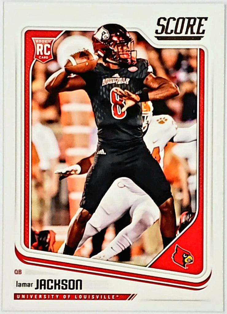 Lamar jackson rookie jersey hot sale card