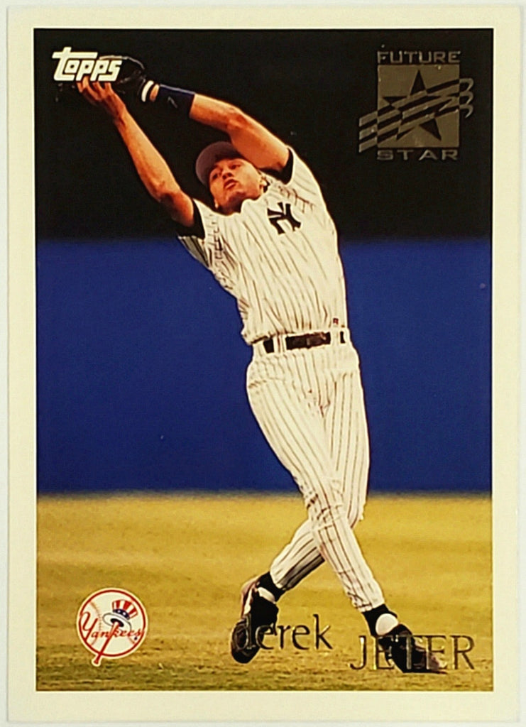 Derek Jeter Rookie Future Star 1996 Topps #219 Yankees, Captain, HOF –