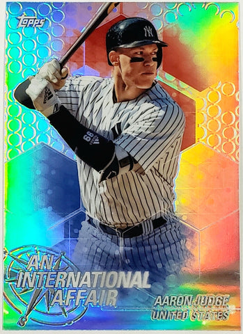 Judge, Aaron, Refractor, 2018, Topps, Chrome, Update, International, Affair, IA-AJ, MVP, ROY, Rookie Of The Year, Home Run Derby Champ, New York, Yankees, Bronx Bombers, Home Runs, Slugger, RC, Baseball, MLB, Baseball Cards