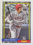 Ohtani, Shohei, 1992, Retro, Insert, Redux, 2021, Topps, Update, T92-4, Rookie Of The Year, ROY, MVP, Pitcher, 2-Way, Japan, Japanese, Los Angeles, Angels, Anaheim, Dodgers, WBC, World Series, Stolen Bases, Strikeouts, Home Runs, Slugger, RC, Baseball, MLB, Baseball Cards