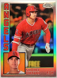 Ohtani, Shohei, 1984, Retro, 35th Anniversary, Insert, 2019, Topps, Chrome, 84TC-25, 84TC25, Rookie Of The Year, ROY, MVP, Pitcher, 2-Way, Japan, Japanese, Los Angeles, Angels, Anaheim,  Dodgers, World Series, WBC, Strikeouts, Home Runs, Slugger, RC, Baseball, MLB, Baseball Cards