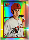 Ohtani, Shohei, 1989, Retro, 30th Anniversary, Insert, 2019, Bowman, Chrome, B30-SO, Topps, Rookie Of The Year, ROY, MVP, Pitcher, 2-Way, Japan, Japanese, Los Angeles, Angels, Anaheim,  Dodgers, World Series, WBC, Strikeouts, Home Runs, Slugger, RC, Baseball, MLB, Baseball Cards