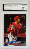 Ohtani, Shohei, Rookie, Graded, Graded 10, PGA 10, Gem Mint, 3 Game HR Streak, HR Streak, Checklist, 2018, Topps, Update, US189, RC, Rookie Of The Year, ROY, MVP, Pitcher, Japan, Japanese, Los Angeles, Angels, Anaheim, Dodgers, World Series, WBC, Strikeouts, Home Runs, Slugger, RC, Baseball, MLB, Baseball Cards