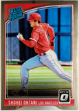 Ohtani, Shohei, Rookie, Rated Rookie, Running, 2018, Donruss, Optic, 56, Panini, RC, Rookie Of The Year, ROY, MVP, Pitcher, 2-Way, Japan, Japanese, Los Angeles, Angels, Anaheim, Dodgers, World Series, WBC, Strikeouts, Home Runs, Slugger, RC, Baseball, MLB, Baseball Cards