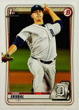 Skubal, Tarik, Rookie, 1st Bowman, 2020, First, Bowman, Prospects, Topps, RC, Cy Young, ERA, Triple-Crown, Pitching, Starter, Ace, Innings, Wins, Detroit, Tigers, Pitcher, Strikeouts, Ks, Baseball, MLB, RC, Baseball Cards