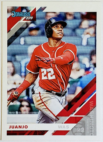 Soto, Juan, JuanJo, Nickname, Variation, 2019, Donruss, 61, Panini, Home Run Derby, Batting Title, Washington, Nationals, San Diego, Padres, Yankees, Home Runs, Slugger, RC, Baseball, MLB, Baseball Cards