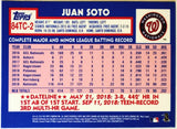 Soto, Juan, 1984, Retro, 35th Anniversary, Insert, 2019, Topps, Chrome, 84TC-2, All-Star, Batting Title, World Series, Washington, Nationals, San Diego, Padres, New York, Yankees, Mets, World Series, Home Runs, Slugger, RC, Baseball, MLB, Baseball Cards