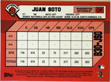 Soto, Juan, 1989, Retro, 30th Anniversary, Insert, 2019, Bowman, Chrome, B30-JSO, Topps, All-Star, Batting Title, World Series, Washington, Nationals, San Diego, Padres, New York, Yankees, Mets, World Series, Home Runs, Slugger, RC, Baseball, MLB, Baseball Cards