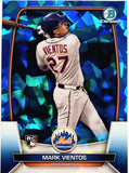 Vientos, Mark, Rookie, Blue, Sapphire, Refractor, Variation, 2023, Bowman, Chrome, 43, Topps, RC, Prospect, Draft, Speed, Power, New York, Mets, Home Runs, Slugger, RC, Baseball, MLB, Baseball Cards