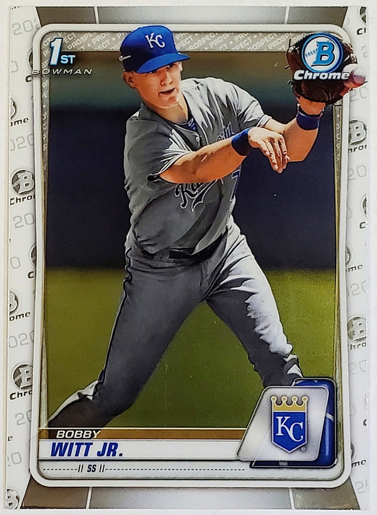 2020 hot Bowman Chrome Bobby Witt Jr. 1st Bowman Mojo Refractor.