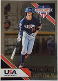 Witt, Bobby, Jr, Rookie, Foil, 2020, Panini, Stars And Stripes, Stars, Stripes, USA, Collegiate, Team USA, 88, RC, 1st Round, First Round, Pick, Overall, Kansas City, Royals, Speed, Power, Stolen Bases, Steals, Home Runs, Slugger, RC, Baseball, MLB, Baseball Cards