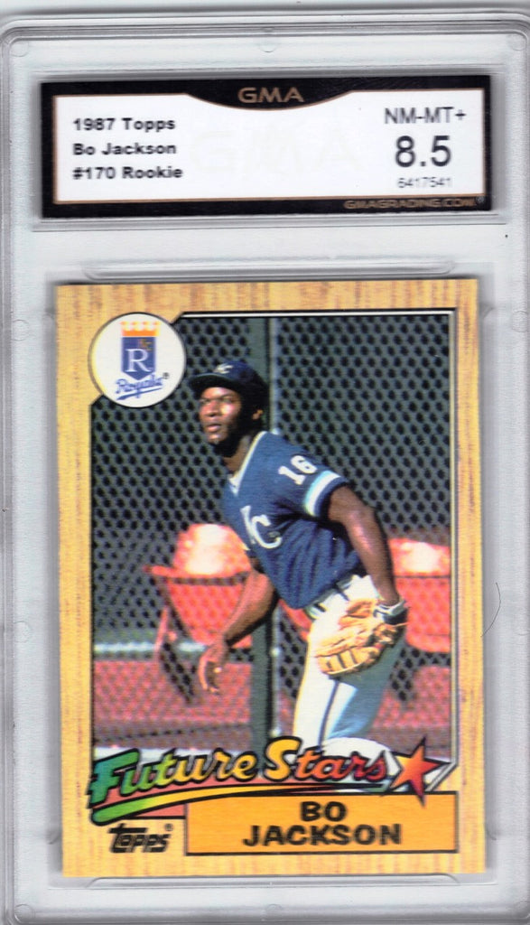  1987 Topps Baseball #170 Bo Jackson Rookie Card Graded