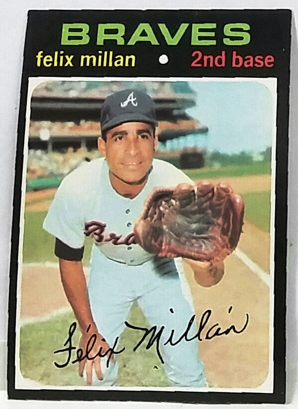 Felix Millan Atlanta Braves 1969 Away Baseball Throwback 