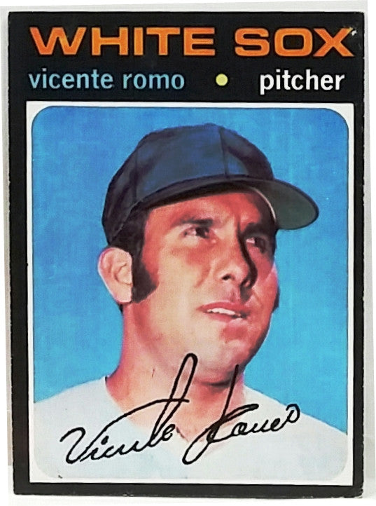 Vicente Romo Rare High Number SP 1971 Topps #723, Pitcher, White Sox –