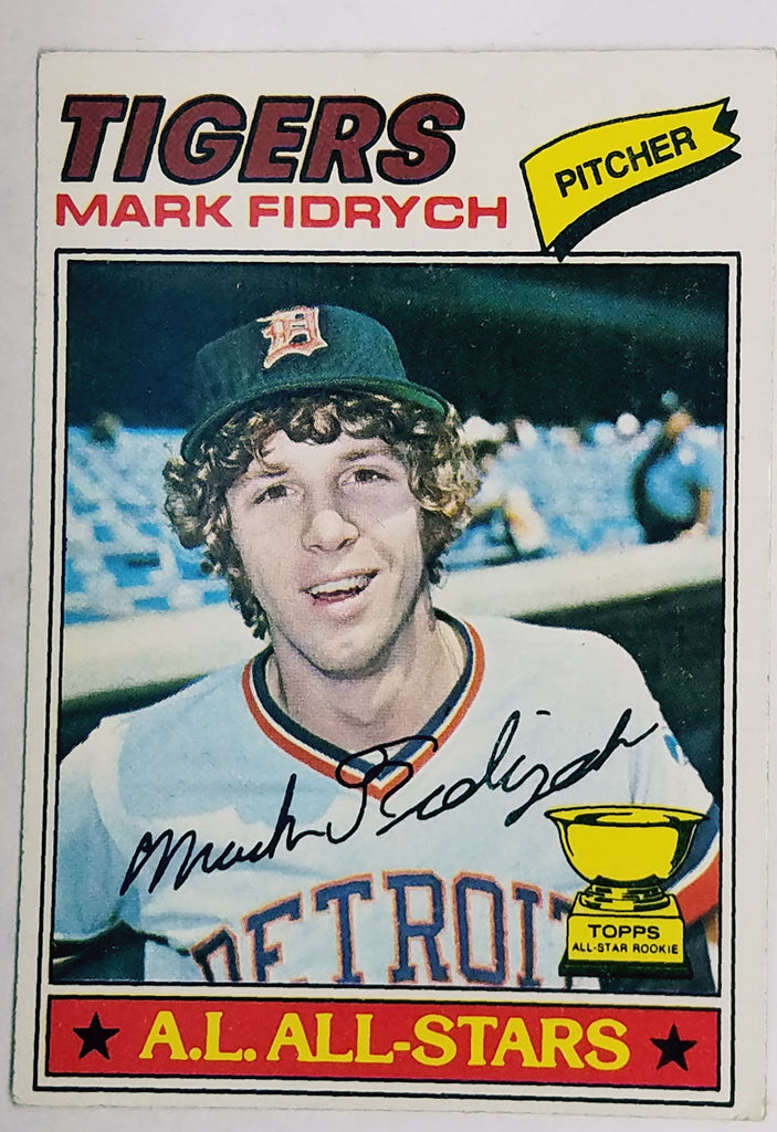 Mark Fidrych Rookie 1977 Topps #265 Pitcher, Detroit Tigers ROY Bird