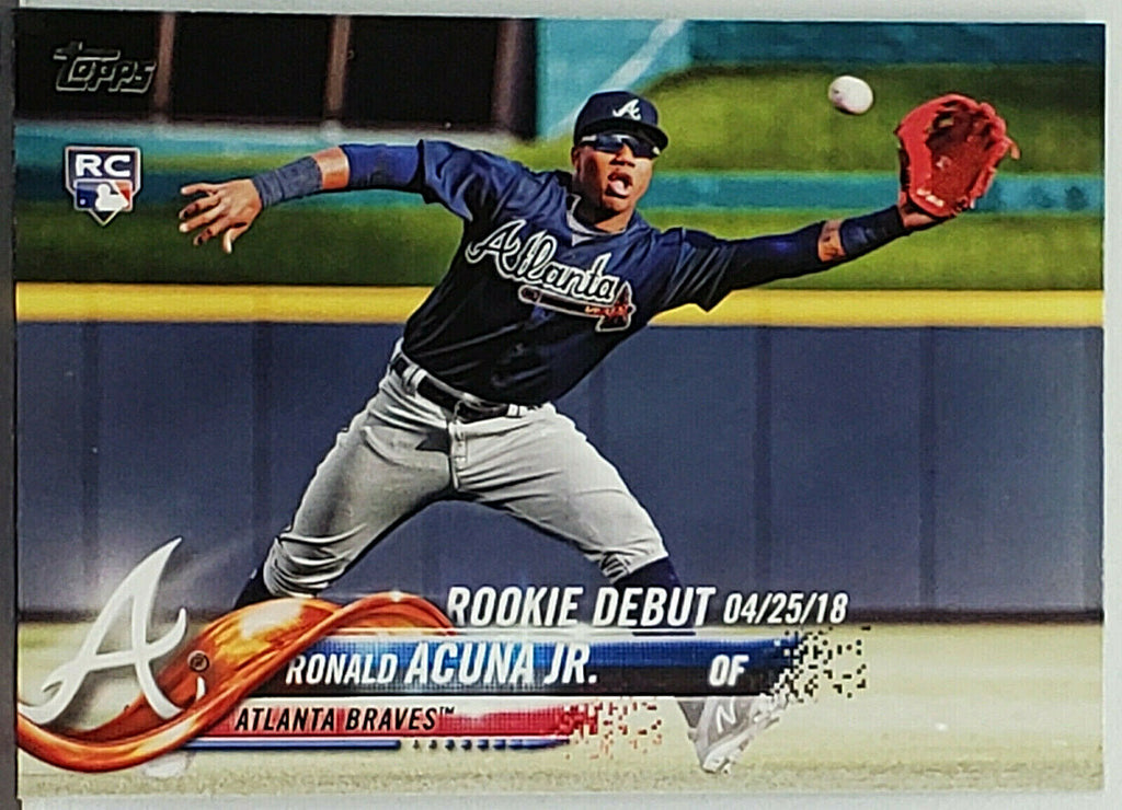 Ronald Acuna Jr. Atlanta Braves Autographed 2018 Topps Update #US250  Beckett Fanatics Witnessed Authenticated Rookie Card with 2018 NL ROY  Inscription